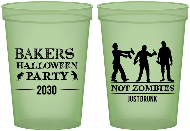 Custom Halloween 16 oz Glow In The Dark Cups - Zombies | 250023
