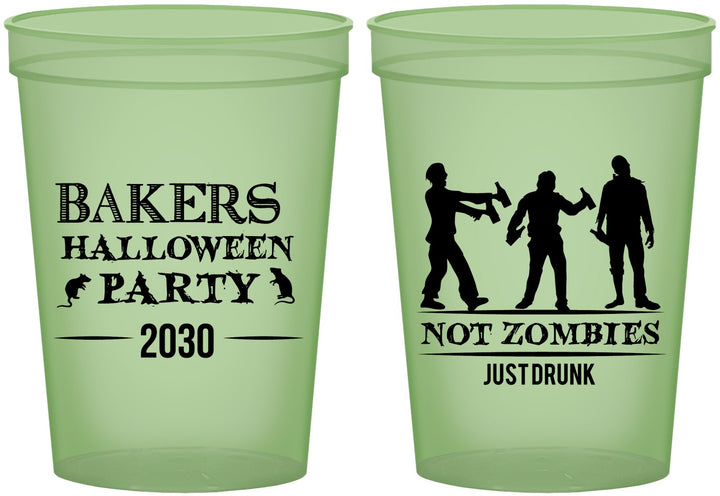 Custom Halloween 16 oz Glow In The Dark Cups - Zombies | 250023