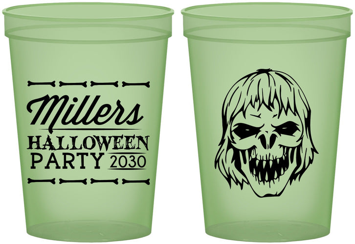 Custom Halloween 16 oz Glow In The Dark Cups - Monster Zombie | 250024