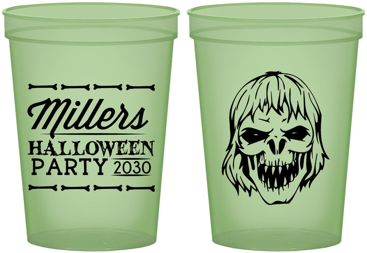 Custom Halloween 16 oz Glow In The Dark Cups - Monster Zombie | 250024
