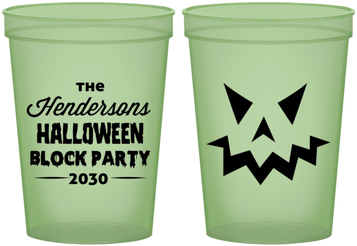 Custom Halloween 16 oz Glow In The Dark Cups - Pumpkin | 250034