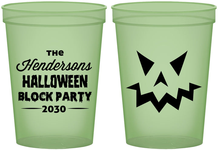 Custom Halloween 16 oz Glow In The Dark Cups - Pumpkin | 250034