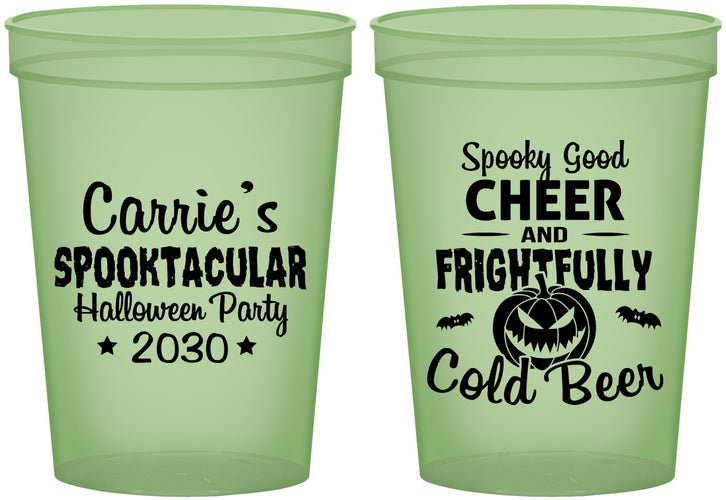Custom Halloween 16 oz Glow In The Dark Cups - Pumpkin | 250035