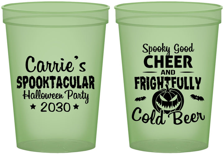Custom Halloween 16 oz Glow In The Dark Cups - Pumpkin | 250035