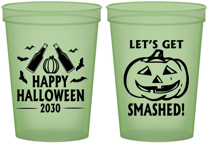 Custom Halloween 16 oz Glow In The Dark Cups - Lets Get Smashed | 250036