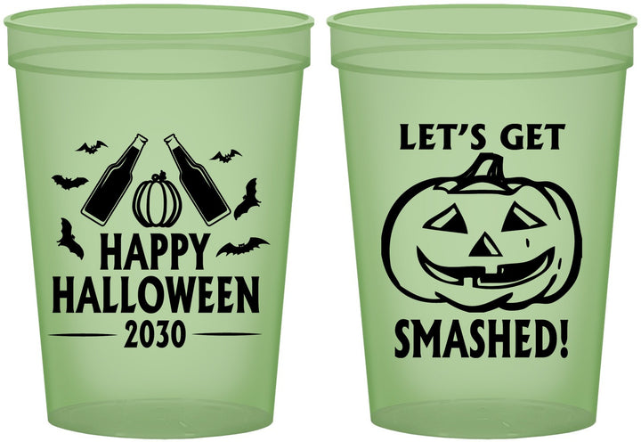 Custom Halloween 16 oz Glow In The Dark Cups - Lets Get Smashed | 250036