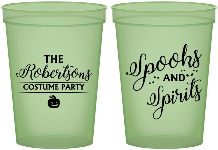 Custom Halloween 16 oz Glow In The Dark Cups - Spooks Spirits | 250037
