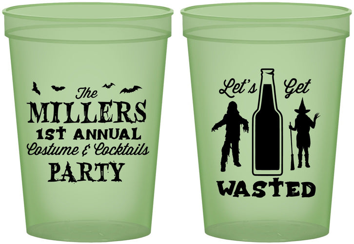 Custom Halloween 16 oz Glow In The Dark Cups - Werewolf Witch | 250039