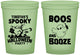 Custom Halloween 16 oz Glow In The Dark Cups - Boos And Booze | 250041