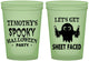 Custom Halloween 16 oz Glow In The Dark Cups - Ghost Sheet Faced | 250044
