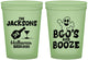 Custom Halloween 16 oz Glow In The Dark Cups - Boos And Booze | 250047