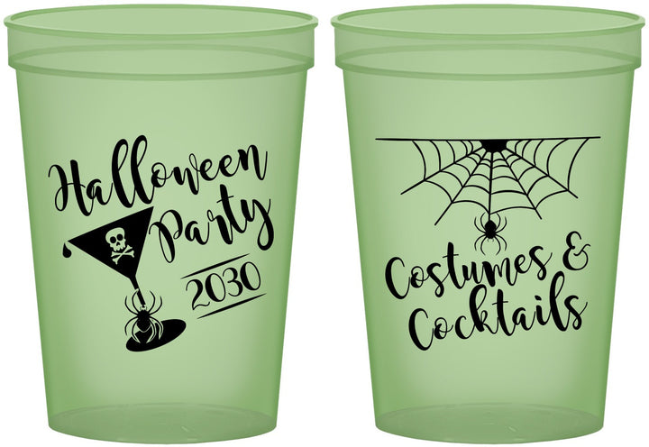 Custom Halloween 16 oz Glow In The Dark Cups - Costumes Cocktails | 250048