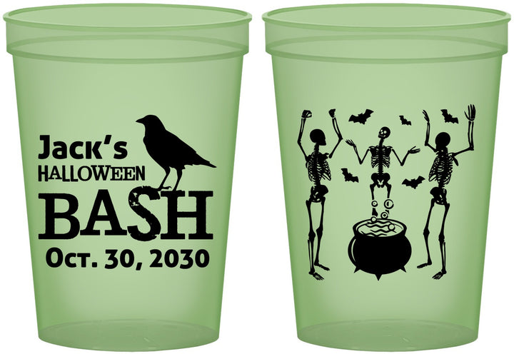 Custom Halloween 16 oz Glow In The Dark Cups - Skeleton | 250052