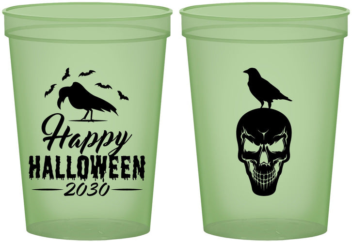 Custom Halloween 16 oz Glow In The Dark Cups - Skeleton | 250056