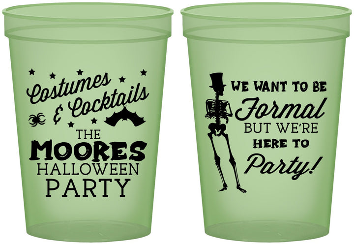 Custom Halloween 16 oz Glow In The Dark Cups - Skeleton | 250057