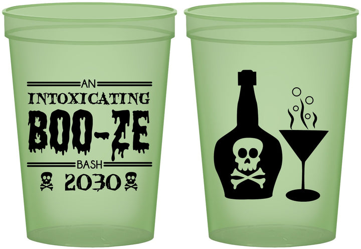 Custom Halloween 16 oz Glow In The Dark Cups - Booze Wine | 250060