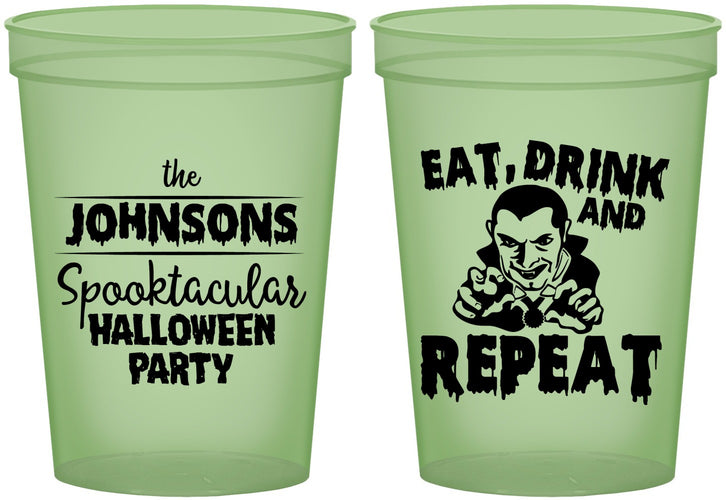 Custom Halloween 16 oz Glow In The Dark Cups - Dracula | 250062