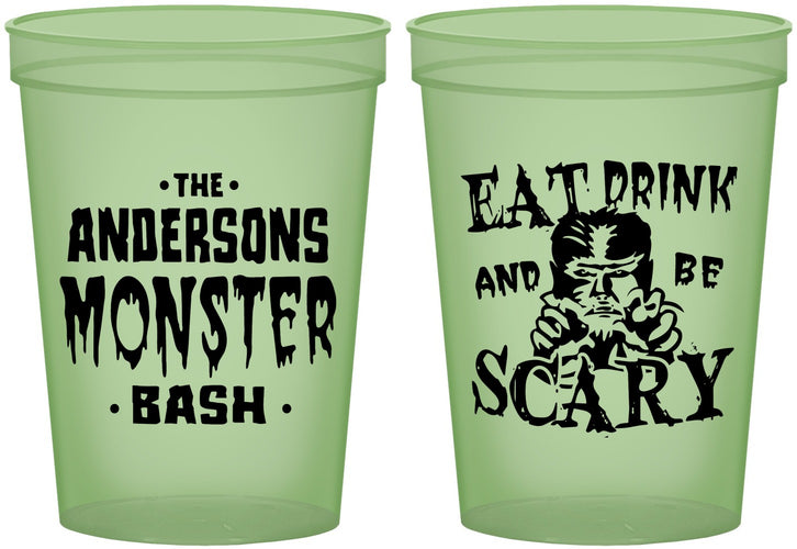 Custom Halloween 16 oz Glow In The Dark Cups - Werewolf Monster | 250064