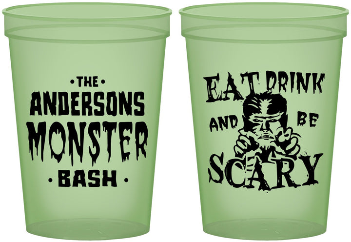 Custom Halloween 16 oz Glow In The Dark Cups - Werewolf Monster | 250064