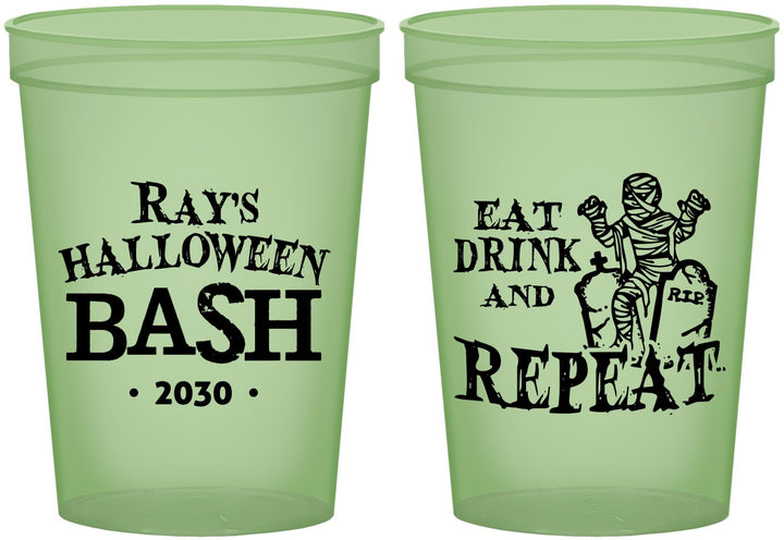 Custom Halloween 16 oz Glow In The Dark Cups - Mummy | 250066