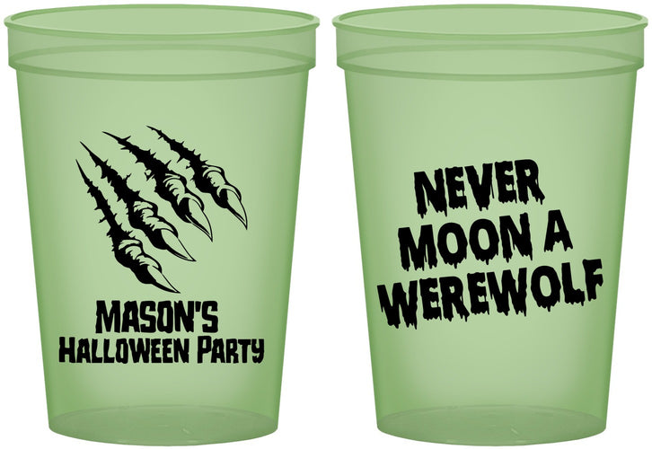 Custom Halloween 16 oz Glow In The Dark Cups - Werewolf | 250068