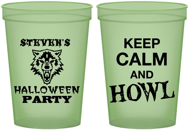 Custom Halloween 16 oz Glow In The Dark Cups - Howl | 250069