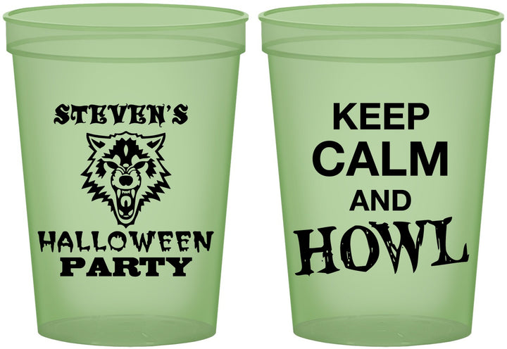 Custom Halloween 16 oz Glow In The Dark Cups - Howl | 250069