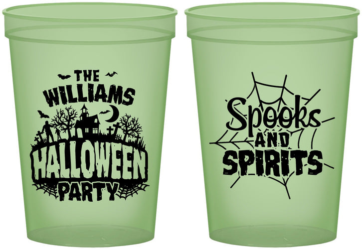 Custom Halloween 16 oz Glow In The Dark Cups - Spooks Spirits | 250072