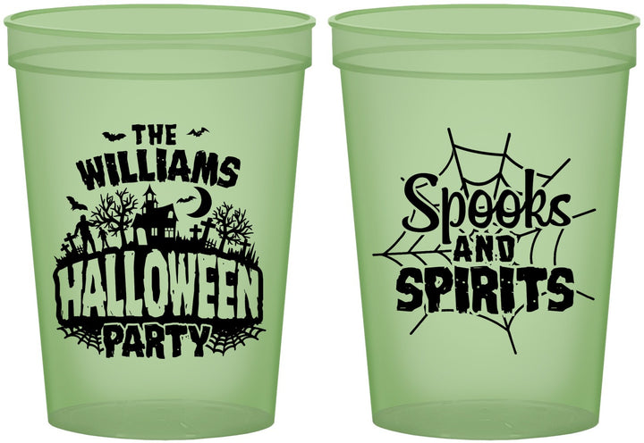 Custom Halloween 16 oz Glow In The Dark Cups - Spooks Spirits | 250072