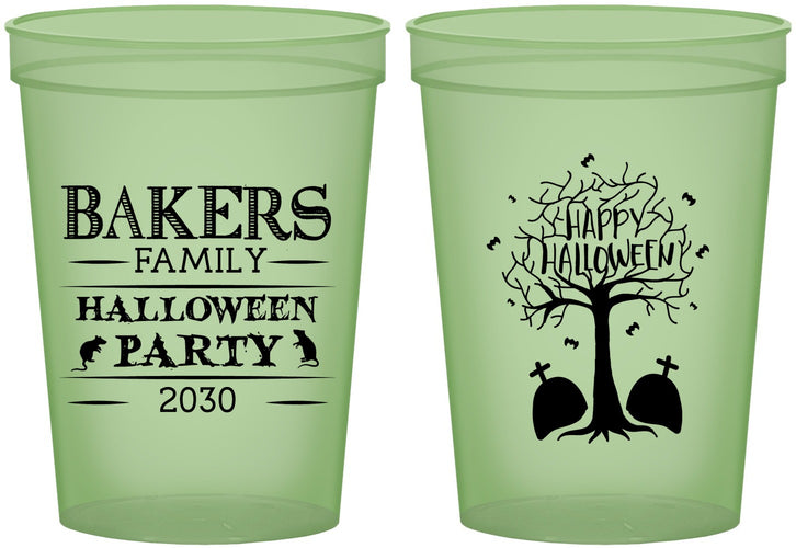 Custom Halloween 16 oz Glow In The Dark Cups - Graveyard Shift | 250076