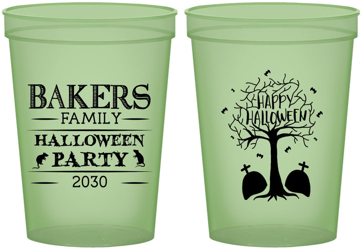 Custom Halloween 16 oz Glow In The Dark Cups - Graveyard Shift | 250076