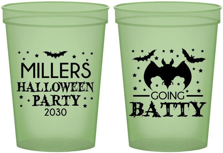 Custom Halloween 16 oz Glow In The Dark Cups - Bat | 250081