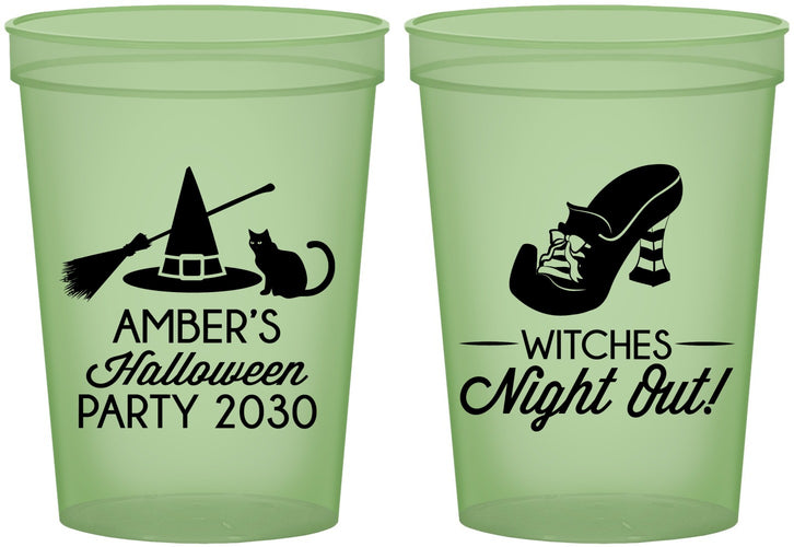 Custom Halloween 16 oz Glow In The Dark Cups - Witches Night Out | 250083