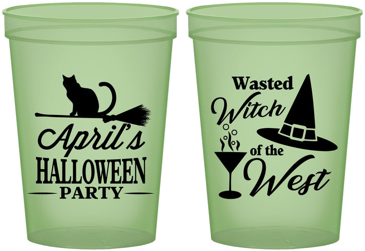 Custom Halloween 16 oz Glow In The Dark Cups - Witch | 250088