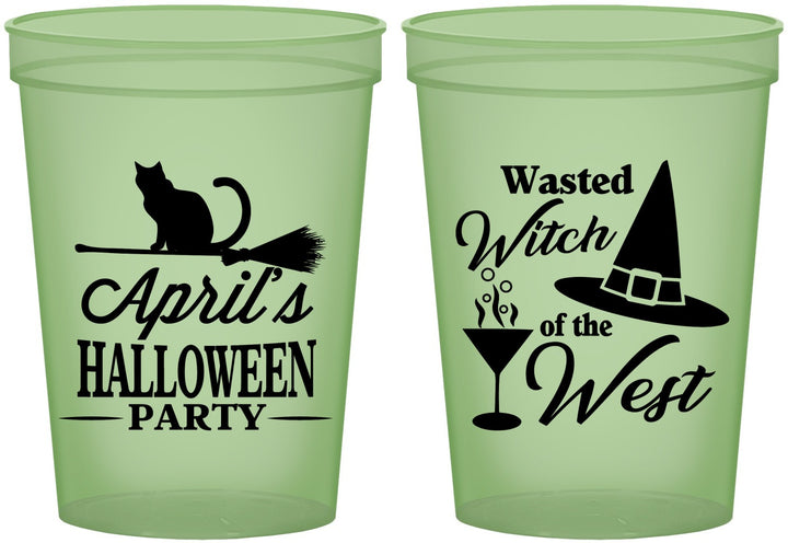 Custom Halloween 16 oz Glow In The Dark Cups - Witch | 250088