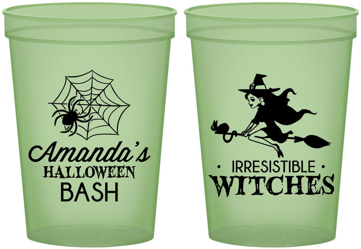 Custom Halloween 16 oz Glow In The Dark Cups - Witches | 250092