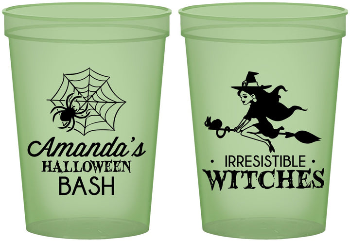 Custom Halloween 16 oz Glow In The Dark Cups - Witches | 250092