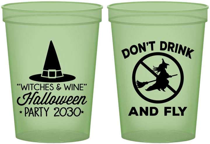 Custom Halloween 16 oz Glow In The Dark Cups - Witch | 250093