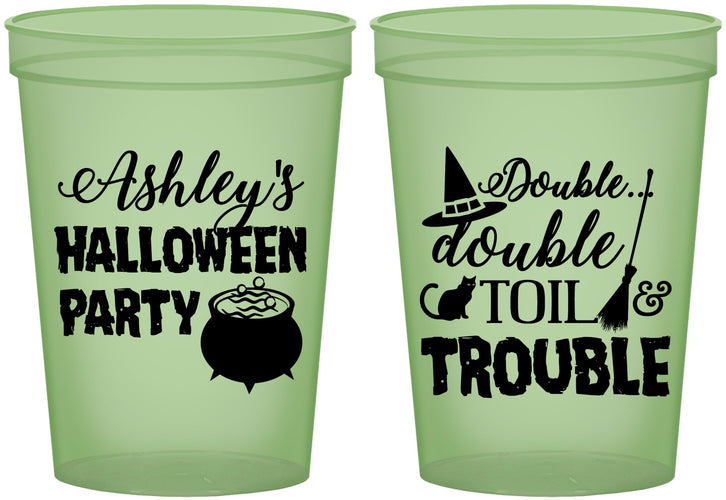 Custom Halloween 16 oz Glow In The Dark Cups - Witch | 250095
