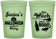 Custom Halloween 16 oz Glow In The Dark Cups - Witch Boos | 250097