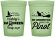 Custom Halloween 16 oz Glow In The Dark Cups - Witch Broomstick | 250098