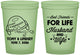 Custom Wedding 16 oz Glow In The Dark Cups - Best Friends For Life | 256