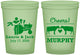 Custom Wedding 16 oz Glow In The Dark Cups - Tractor Cows | 257