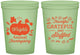 Custom Thanksgiving 16 oz Glow In The Dark Cups - Grateful And Stuffed | 260000