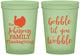Custom Thanksgiving 16 oz Glow In The Dark Cups - Gobble Til You Wobble | 260004