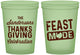 Custom Thanksgiving 16 oz Glow In The Dark Cups - Feast Mode | 260019