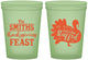 Custom Thanksgiving 16 oz Glow In The Dark Cups - Lets Get Stuffed | 260020