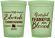 Custom Thanksgiving 16 oz Glow In The Dark Cups - Grateful Blessed | 260030