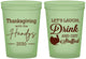 Custom Thanksgiving 16 oz Glow In The Dark Cups - Turkey Stuffed | 260038