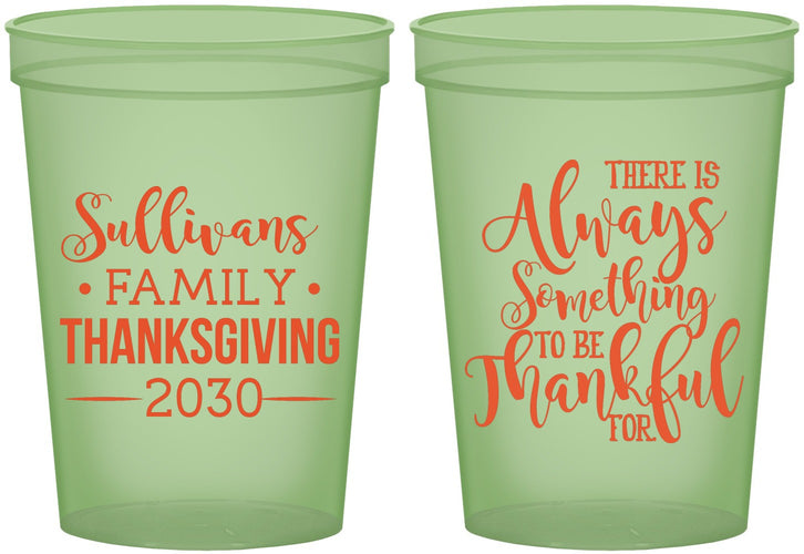 Custom Thanksgiving 16 oz Glow In The Dark Cups - Thankful | 260048